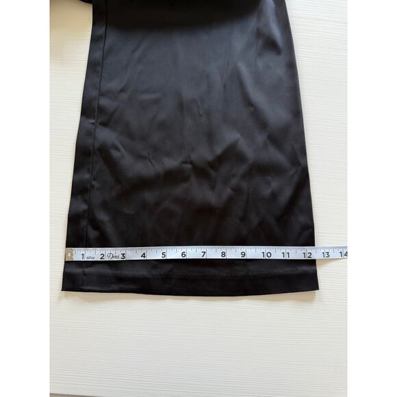 Ramy Brook NWT Mira Strapless Black Satin Jumpsuit Wide Leg Boned Bodice size 4 - Picture 10 of 15